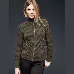 GAP Olive Green Knit Jacket